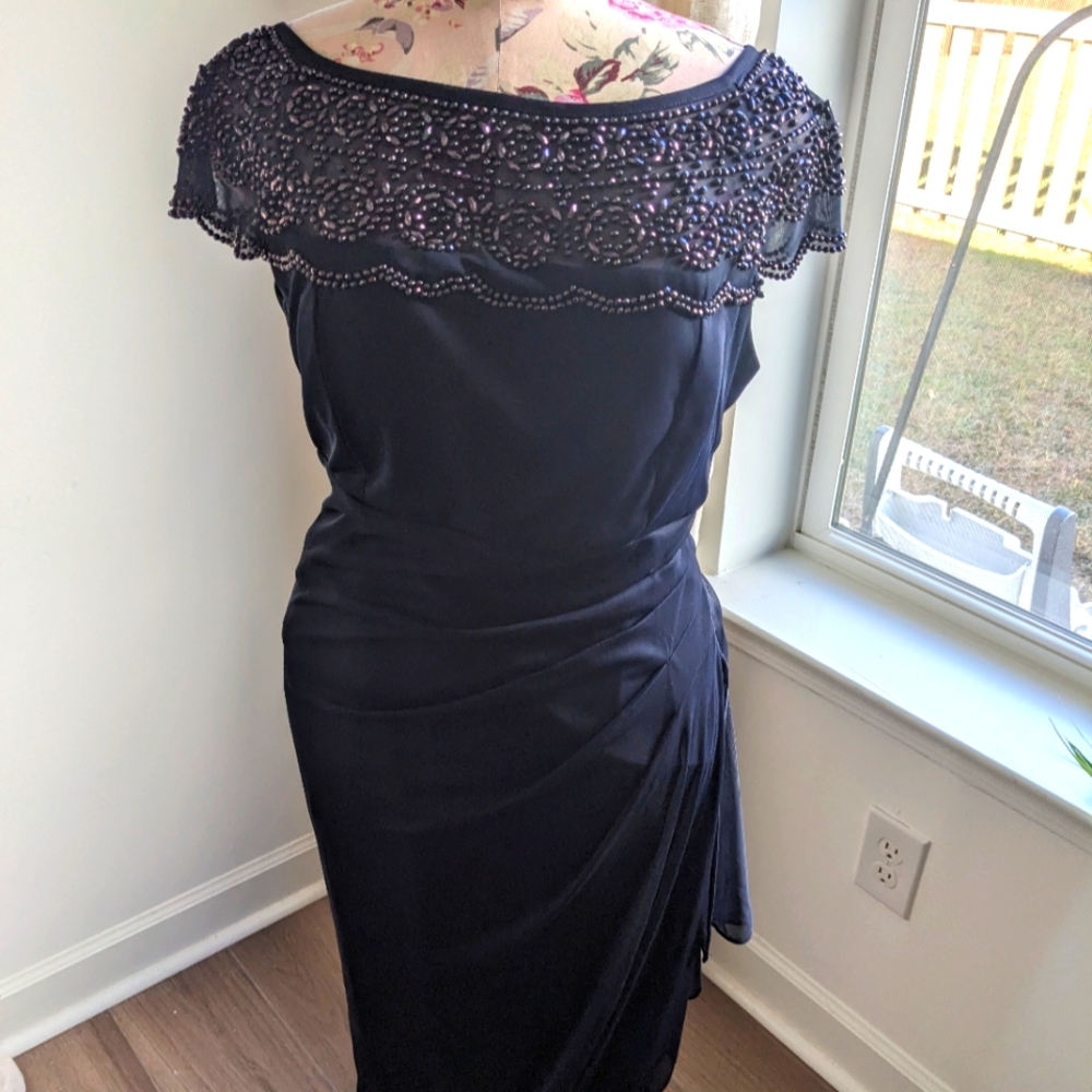 Navy Mother of the Bride Dress